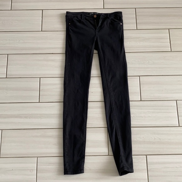 Zara TRF Black Mid Rise Skinny Jeans - Picture 1 of 5